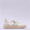 Back 70 Brooklyn Platform T Toe Trainer - White Gold